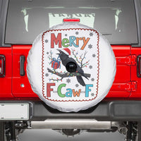 Funny Christmas Santa Raven Spare Tire Cover Merry F Caw F Joke Gift - Wonder Print Shop
