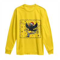 Funny Christmas Raven Lovers Long Sleeve Shirt F Caw F Joke Gift - Wonder Print Shop