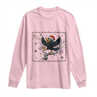 Funny Christmas Raven Lovers Long Sleeve Shirt F Caw F Joke Gift - Wonder Print Shop