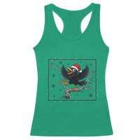 Funny Christmas Raven Lovers Racerback Tank Top F Caw F Joke Gift - Wonder Print Shop