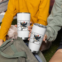 Funny Christmas Raven Lovers Tumbler Cup F Caw F Joke Gift - Wonder Print Shop