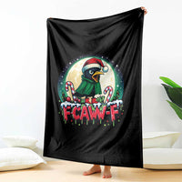 Funny F Caw F Raven Joke Throw Blanket Holiday Gift - Wonder Print Shop