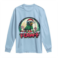 Funny F Caw F Raven Joke Long Sleeve Shirt Holiday Gift - Wonder Print Shop