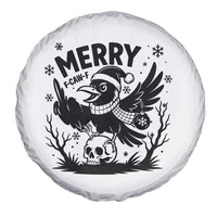 Merry F Caw F Christmas Raven Spare Tire Cover Funny Holiday Gift - Wonder Print Shop