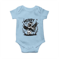 Merry F Caw F Christmas Raven Baby Onesie Funny Holiday Gift - Wonder Print Shop