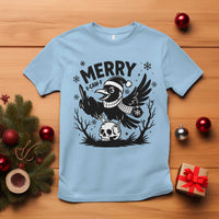 Merry F Caw F Christmas Raven T Shirt Funny Holiday Gift - Wonder Print Shop