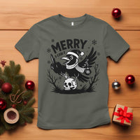 Merry F Caw F Christmas Raven T Shirt Funny Holiday Gift - Wonder Print Shop