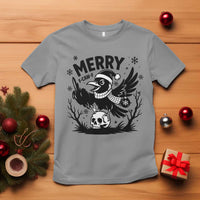 Merry F Caw F Christmas Raven T Shirt Funny Holiday Gift - Wonder Print Shop