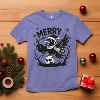 Merry F Caw F Christmas Raven T Shirt Funny Holiday Gift - Wonder Print Shop