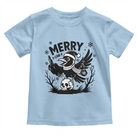 Merry F Caw F Christmas Raven Toddler T Shirt Funny Holiday Gift - Wonder Print Shop