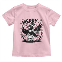 Merry F Caw F Christmas Raven Toddler T Shirt Funny Holiday Gift - Wonder Print Shop