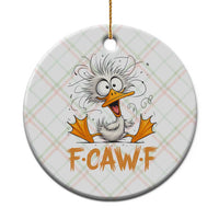 F Quack F Duck Lover Ceramic Ornament Funny Farm Gift - Wonder Print Shop
