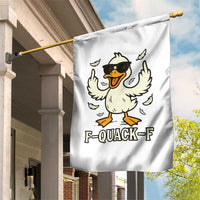 Funny F Quack F Silly Duck Sarcastic Joke Gift Garden Flag - Wonder Print Shop