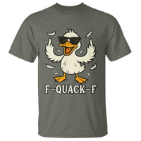 Funny F Quack F Silly Duck Sarcastic Joke Gift T Shirt - Wonder Print Shop