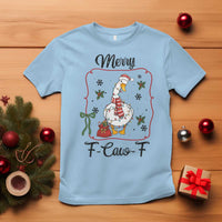 Merry F Caw F Duck Sarcastic Joke Gift T Shirt Funny Christmas Gift - Wonder Print Shop