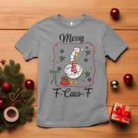 Merry F Caw F Duck Sarcastic Joke Gift T Shirt Funny Christmas Gift - Wonder Print Shop