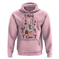 Merry F Caw F Duck Sarcastic Joke Gift Hoodie Funny Christmas Gift - Wonder Print Shop
