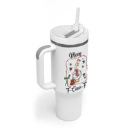 Merry F Caw F Duck Sarcastic Joke Gift Tumbler With Handle Funny Christmas Gift - Wonder Print Shop