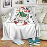 Merry F Caw F Duck Lover Throw Blanket Funny Christmas Gift - Wonder Print Shop