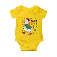 Merry F Caw F Duck Lover Baby Onesie Funny Christmas Gift - Wonder Print Shop