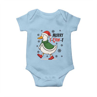 Merry F Caw F Duck Lover Baby Onesie Funny Christmas Gift - Wonder Print Shop