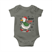 Merry F Caw F Duck Lover Baby Onesie Funny Christmas Gift - Wonder Print Shop