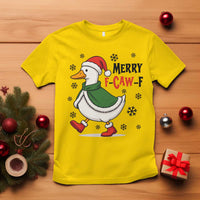 Merry F Caw F Duck Lover T Shirt Funny Christmas Gift - Wonder Print Shop