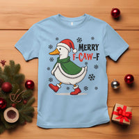 Merry F Caw F Duck Lover T Shirt Funny Christmas Gift - Wonder Print Shop