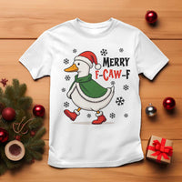 Merry F Caw F Duck Lover T Shirt Funny Christmas Gift - Wonder Print Shop