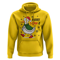 Merry F Caw F Duck Lover Hoodie Funny Christmas Gift - Wonder Print Shop