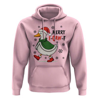 Merry F Caw F Duck Lover Hoodie Funny Christmas Gift - Wonder Print Shop
