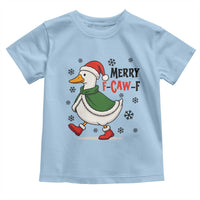 Merry F Caw F Duck Lover Toddler T Shirt Funny Christmas Gift - Wonder Print Shop