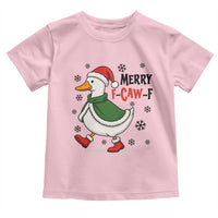 Merry F Caw F Duck Lover Toddler T Shirt Funny Christmas Gift - Wonder Print Shop