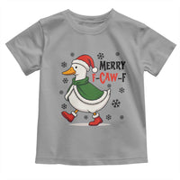 Merry F Caw F Duck Lover Toddler T Shirt Funny Christmas Gift - Wonder Print Shop