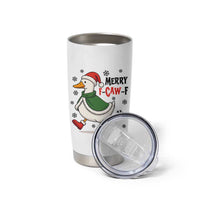 Merry F Caw F Duck Lover Tumbler Cup Funny Christmas Gift - Wonder Print Shop