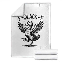 Funny F Quack F Duck Lover Sarcastic Joke Gift Throw Blanket - Wonder Print Shop