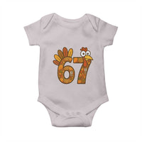 Six And Seven Meme Turkey Baby Onesie Funny Thanksgiving Gift - Wonder Print Shop