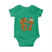 Six And Seven Meme Turkey Baby Onesie Funny Thanksgiving Gift - Wonder Print Shop