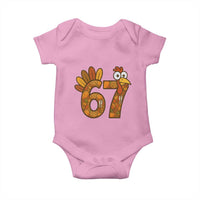 Six And Seven Meme Turkey Baby Onesie Funny Thanksgiving Gift - Wonder Print Shop