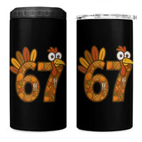 Six And Seven Meme Turkey 4 in 1 Can Cooler Tumbler Funny Thanksgiving Gift - Wonder Print Shop