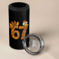 Six And Seven Meme Turkey 4 in 1 Can Cooler Tumbler Funny Thanksgiving Gift - Wonder Print Shop