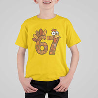Six And Seven Meme Turkey T Shirt For Kid Funny Thanksgiving Gift - Wonder Print Shop
