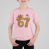 Six And Seven Meme Turkey T Shirt For Kid Funny Thanksgiving Gift - Wonder Print Shop