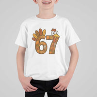 Six And Seven Meme Turkey T Shirt For Kid Funny Thanksgiving Gift - Wonder Print Shop