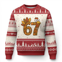 Six And Seven Meme Turkey Ugly Christmas Sweater Funny Thanksgiving Gift - Wonder Print Shop