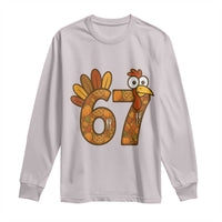 Six And Seven Meme Turkey Long Sleeve Shirt Funny Thanksgiving Gift - Wonder Print Shop
