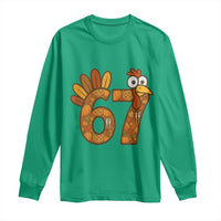 Six And Seven Meme Turkey Long Sleeve Shirt Funny Thanksgiving Gift - Wonder Print Shop
