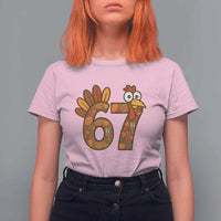 Six And Seven Meme Turkey T Shirt For Women Funny Thanksgiving Gift - Wonder Print Shop