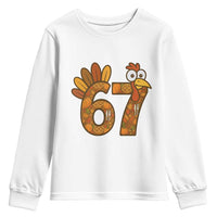 Six And Seven Meme Turkey Youth Sweatshirt Funny Thanksgiving Gift - Wonder Print Shop