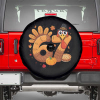 Funny Turkey Six And Seven Meme Spare Tire Cover Thanksgiving Gift - Wonder Print Shop